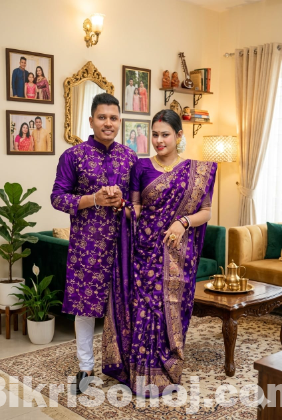 Sharee Panjabi Couple Dress with Blouse